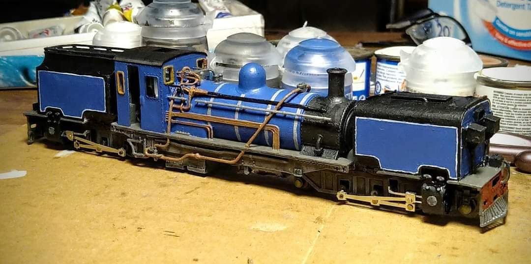 MichaelT3D's 3D printed NGG16 Garratt kit: For Narrow Gauge 009 Model Railways Painted view